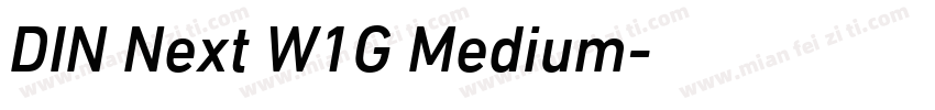 DIN Next W1G Medium字体转换